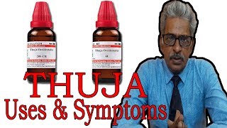 Thuja  Symptoms and Uses in Homeopathy by Dr PS Tiwari [upl. by Ayana]