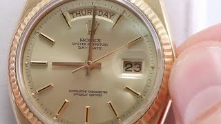 How to Set Day amp Date on Your Rolex Watch [upl. by Lugar]