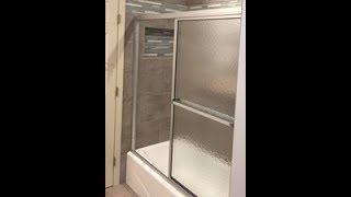 How to install a basic sliding tubshower door [upl. by Wilt]