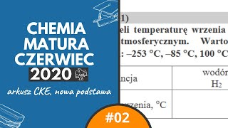 USTALANIE TEMPERATUR WRZENIA SUBSTANCJI  Matura Chemia CKE 2020 Czerwiec  Zadanie 2 [upl. by Russom]