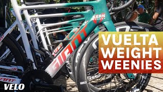 Vuelta Tech Weightweenies in the peloton and hot hot tires [upl. by Idelia]