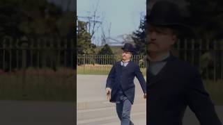 Theodore Roosevelt in 1897  Restored Footage [upl. by Laenaj]