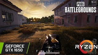 PUBG Battlegrounds  GTX 1650  All Settings Tested Erangel Classic Map [upl. by Cerallua]