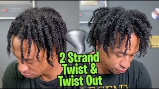 DETAILED 2 Strand Twist amp Twist Out Tutorial For Men [upl. by Sara-Ann]