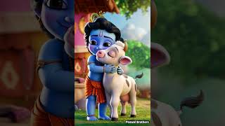 Chhoti Chhoti Gaiya kanha littlekrishna ytshorts ai [upl. by Tnilc]