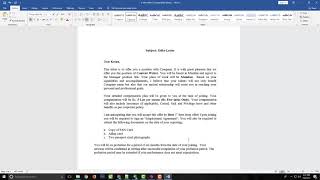 Job Offer Letter Format with Template [upl. by Arat]