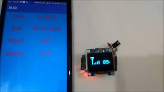 Interfacing OLED Display with Android Phone to build a Smart Watch [upl. by Aicilet160]