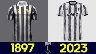 Levoluzione della divisa da calcio della Juventus 202223  Tutte le maglie Juventus nella storia [upl. by Aneehsram]