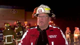 Campbell River high school closed after overnight fire [upl. by Enaujed]