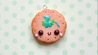 Polymer Clay Shamrock Sugar Cookie Charm Tutorial [upl. by Werby]