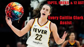 Every Caitlin Clark Assist v Phoenix Mercury [upl. by Nnylesor]