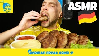 ASMR Frikadellen Buletten essen ASMR Deutsch  GFASMR [upl. by Lark]