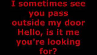 LIONEL RICHIE  HELLO LYRICS [upl. by Aknaib479]