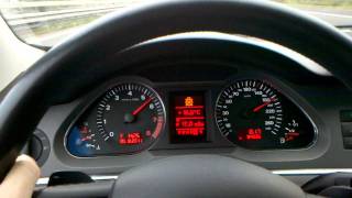 Audi A6 C6 4F 42 V8 auf Autobahn 250 kmh dann kam die Abfahrt [upl. by Nnhoj]