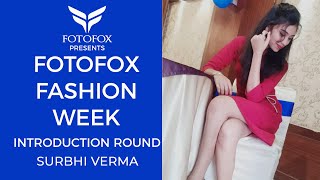 Surbhi Verma  Introduction Round  Fotofox Fashion Week  Miss Teen India 2020  Chhattisgarh [upl. by Anreval146]