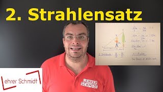 2 Strahlensatz  zweiter Strahlensatz  Streckenverhältnis  Mathematik  Lehrerschmidt [upl. by Anaeda]