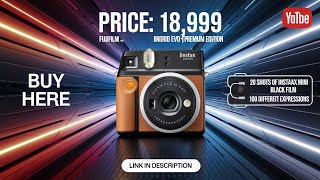 Fujifilm Instax Mini Evo Hybrid Camera Premium Edition  Brown views youtuber [upl. by Leuneb]