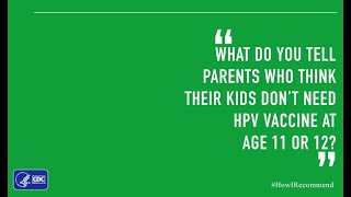 Dr Wolynn Explains Why HPV Vaccine Is Recommended For Preteens [upl. by Relyuhcs]