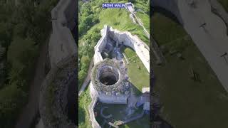 ChâteauGaillard Eure Normandie vu par un drone shorts chateaux eure [upl. by Nanerb]