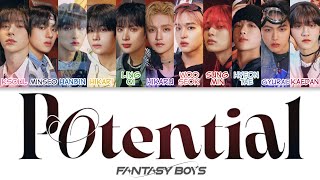 FANTASY BOYS 판타지보이즈  Potential Color Coded Lyrics hanromeng [upl. by Horten]