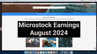 Stock Photography  August 2024 Microstock Earnings microstock [upl. by Favian]