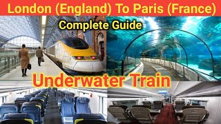 London to paris train  eurostar train  channel tunnel uk to france france to england train tunnel [upl. by Ohs139]