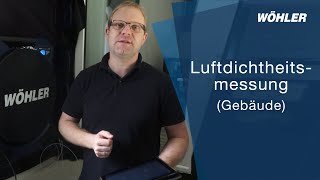 Luftdichtheitsmessung Gebäude [upl. by Hugues]