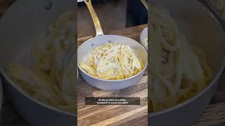 Recette Fettuccine aux œufs crème de parmesan et Parme partie 34 food [upl. by Malinowski]