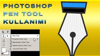 Photoshop pen tool kullanımı PEN TOOL NASIL KULLANILIR [upl. by Ahcsropal811]