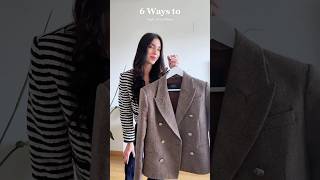 1 coat 6 looks wool coat styling guide for fall🍂🧥goelia ootd shorts [upl. by Steel]