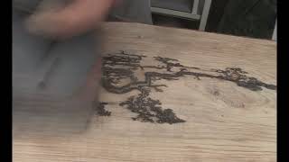 DIY Wood burning Lichtenberg Figure into a Coat Rack [upl. by Einotna958]