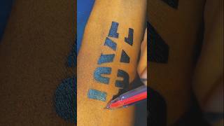 TEMPORARY PEN TATTOO AT HAND 💯🔥  tattoo shorts art music love variousartists [upl. by Eicak454]