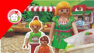 Kinderfilm deutsch Playmobil  Auf dem Wochenmarkt  Familie Hauser Kinder Spielzeug Filme [upl. by Rese]