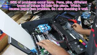 How to Fix HP Smart Tank Printers E4 error Paper JamHp Smart tank 515530519510410310 printer [upl. by Akerdnahs809]