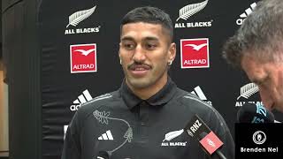 ALL BLACKS Rieko Ioane press conference ahead of Springbok game [upl. by Ennaeerb3]