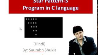 Star Pattern 3 Program in C language [upl. by Nyrol]