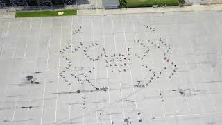 BLUE STREAKS MARCHING BAND  BAND CAMP DRONE FOOTAGE [upl. by Weissmann559]