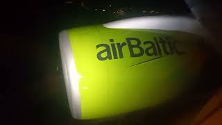 AirBaltic Airbus A220300 landing to HelsinkiVantaa International airport [upl. by Sturrock]