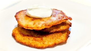 Potato Pancakes  Placki Ziemniaczane  Anias Polish Food Recipe 1 [upl. by Meredithe]