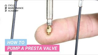 How To Pump A Presta Valve [upl. by Cherey]