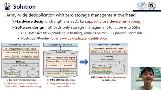 ASPLOS24  Lightning Talks  Session 9B  Eliminating Storage Management Overhead of Deduplication [upl. by Anirehtak]