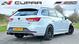 Seat Leon Cupra 290 ST  REVIEW on AUTOBAHN [upl. by Ettebab]