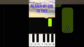 Nearer My God to Thee  Easy Piano Tutorial shortvideo [upl. by Alhahs]