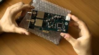 Unboxing of DVBSky T9580 DVBS2T2C PCIe tuner [upl. by Celtic]