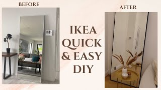 Ikea Hovet Mirror Hack  Easy DIY [upl. by Syd]