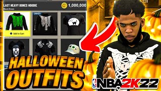 WATCH THIS BEFORE BUYING HALLOWEEN CLOTHES NBA 2K22 BEST HALLOWEEN COMP FITS [upl. by Aserehs925]