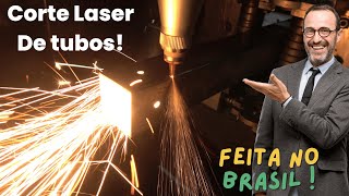 Máquina Laser Brasileira para Corte de Tubos Metálicos  Inovação e Qualidade [upl. by Tubb]