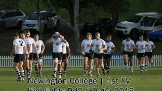 Newington College  1st XV Highlights Kings 2015 [upl. by Dituri]