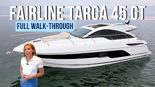 Fairline Targa 45 GT  Full Walkthrough by Strongs Yachts [upl. by Ahsehat]