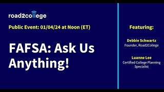 FAFSA Ask Us Anything [upl. by Llenyr]